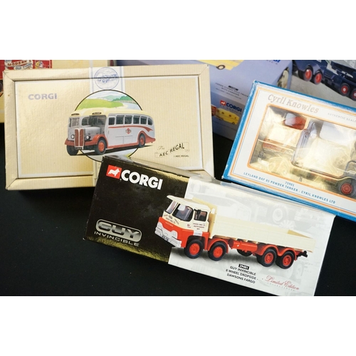 1169 - 15 Boxed Corgi diecast models to include 3 x Heavy Haulage (17601, 17701, 17602), 4 x The Showmans R... 