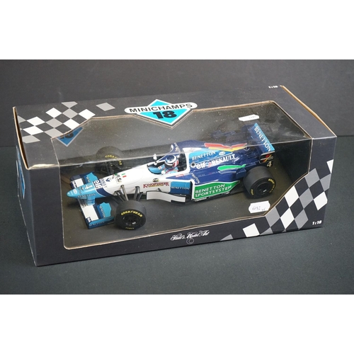 1170 - Six Boxed diecast models to include Paul's Model Art Minichamps 1:18 Benetton Renault G.Berger (180 ... 