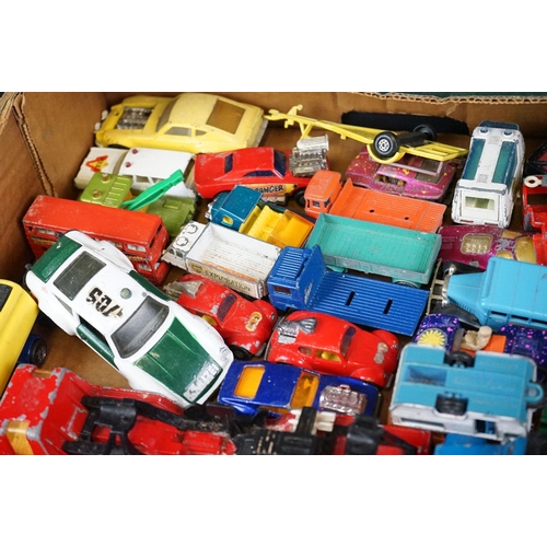 1171 - Around 60 play worn diecast models to include Matchbox, Corgi and Zylmex examples, featuring Matchbo... 