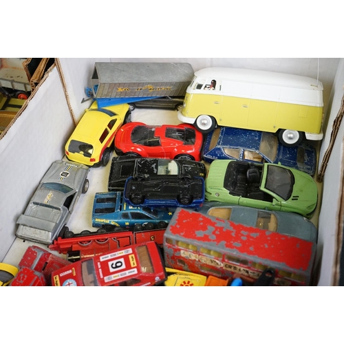 1171 - Around 60 play worn diecast models to include Matchbox, Corgi and Zylmex examples, featuring Matchbo... 