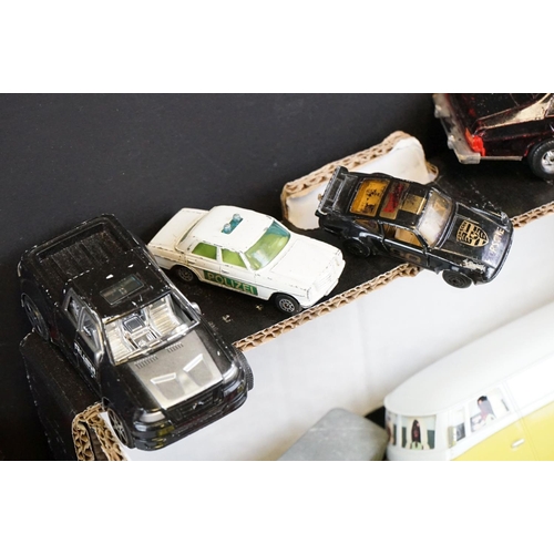 1171 - Around 60 play worn diecast models to include Matchbox, Corgi and Zylmex examples, featuring Matchbo... 