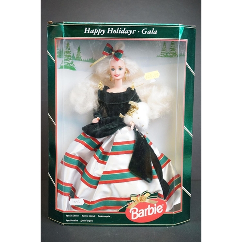 416 - Barbie - 11 Boxed 'holiday season related' Mattel Barbie dolls to include Celebration Barbie 28269, ... 