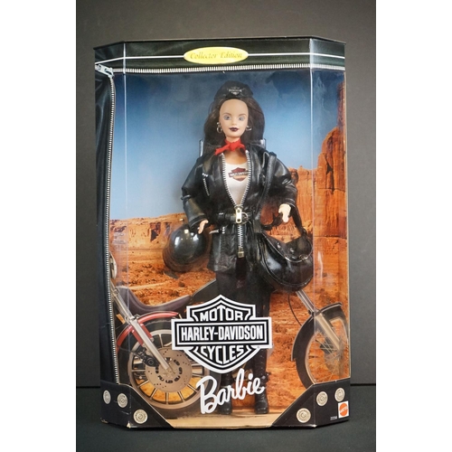 417 - Barbie - Three boxed Mattel Collectors Edition Harley Davidson Barbie dolls to include 22256, 29207 ... 