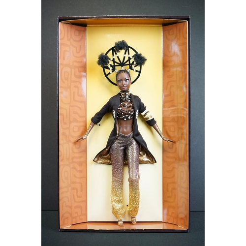 418 - Barbie - Two ltd edn boxed Mattel Barbie dolls to include Fantasy Goddess of Africa 22044 and Treasu... 