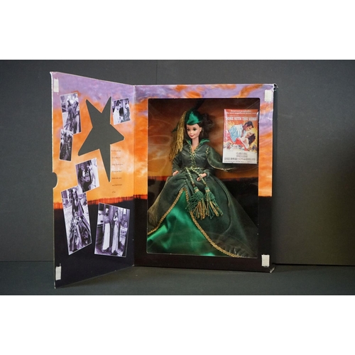 419 - Barbie - Seven boxed movie related Mattel Barbie dolls to include 3 x Gone With The Wind (Rhett Butl... 