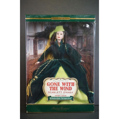 419 - Barbie - Seven boxed movie related Mattel Barbie dolls to include 3 x Gone With The Wind (Rhett Butl... 