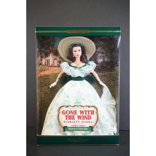 419 - Barbie - Seven boxed movie related Mattel Barbie dolls to include 3 x Gone With The Wind (Rhett Butl... 