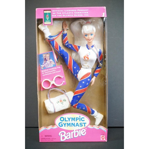 420 - Barbie - Six Olympics related Mattel Barbie dolls to include Fire and Ice Salt Lake City 2002 53863,... 