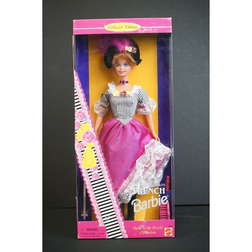 422 - Barbie - Eight boxed Mattel Barbie dolls to include Victorian with Cedric Bear 25526, Princess and t... 