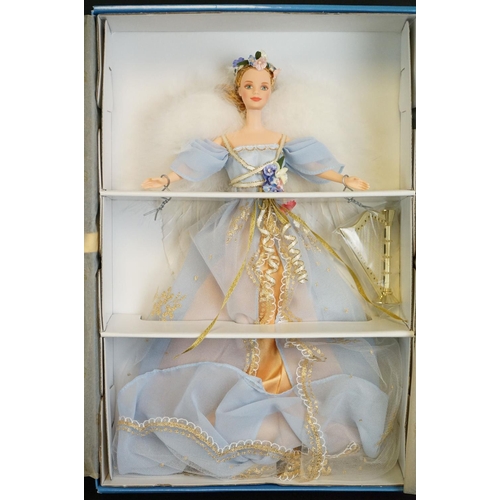 428 - Barbie - Four boxed Mattel Barbie Collector edition dolls to include Angles of Music Harpist Angel 1... 