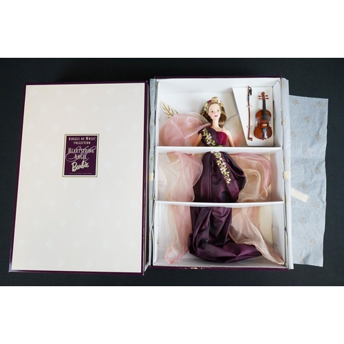 428 - Barbie - Four boxed Mattel Barbie Collector edition dolls to include Angles of Music Harpist Angel 1... 