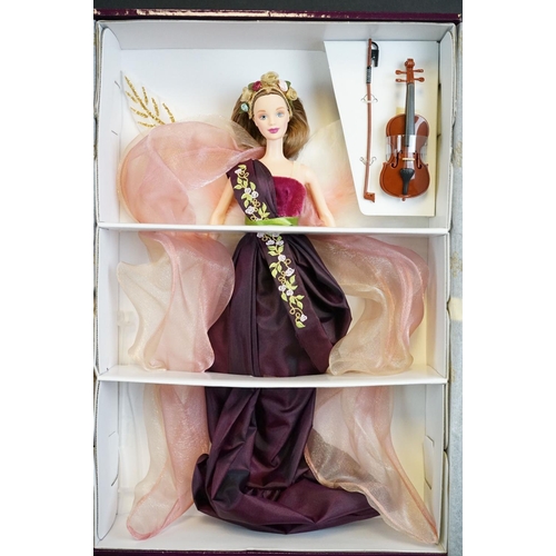 428 - Barbie - Four boxed Mattel Barbie Collector edition dolls to include Angles of Music Harpist Angel 1... 