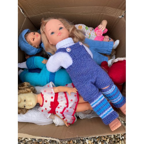 449 - Large collection of mixed mid 20th C to contemporary dolls and accessories (9 boxes)