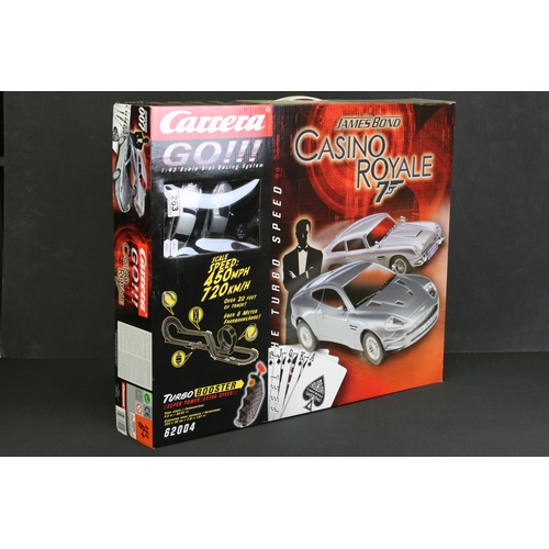 263 - Boxed Carrera Go!!! James Bond Casino Royale 1:43 scale slot racing system, no. 62004 (appears gd, u... 