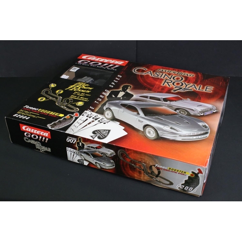 263 - Boxed Carrera Go!!! James Bond Casino Royale 1:43 scale slot racing system, no. 62004 (appears gd, u... 