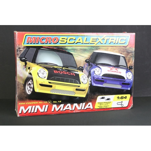 264 - Two boxed Scalextric sets to include Velodrome Cycling Set and Mini Mania, both complete with slot c... 