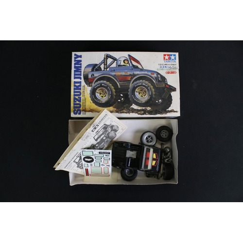 271 - Tamiya 1/10 scale R/C monster truck with Blackfoot chassis and Custom F150 black body, with battery ... 