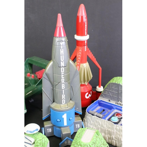 274 - Thunderbirds - Collection of circa 1990's / 2000's Thunderbirds toys & vehicles to include Bandai Tr... 