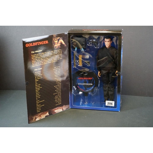 206 - Two boxed Sideshow Collectibles James Bond 007 ' Goldfinger ' 12