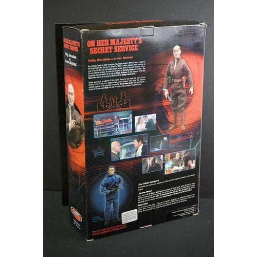 212 - Two boxed Sideshow Toy James Bond 007 'On Her Majesty's Secret Service' Collectible 12