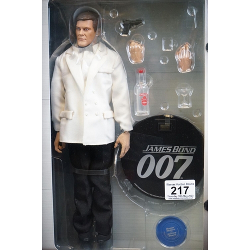 217 - Two boxed Sideshow Collectibles James Bond Legacy Collection collectible 12-inch figures to include ... 