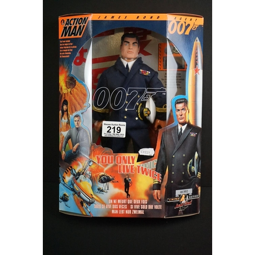 219 - Hasbro Action Man - Six boxed James Bond Agent 007 ltd edn action figures to include AC042 The Spy W... 