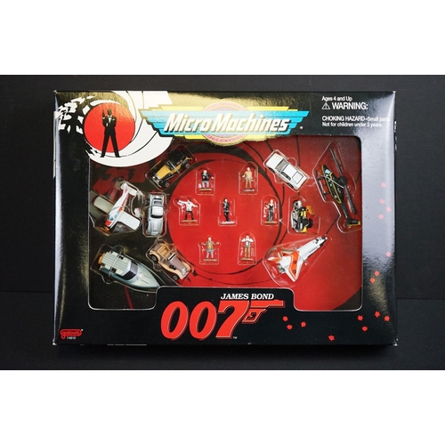 220 - James Bond - Eight boxed / carded Galoob Micro Machines James Bond 007 sets to include 2 x 74810, 2 ... 