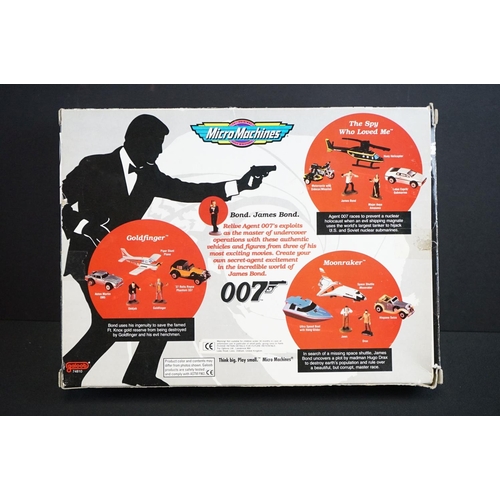 220 - James Bond - Eight boxed / carded Galoob Micro Machines James Bond 007 sets to include 2 x 74810, 2 ... 