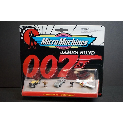 220 - James Bond - Eight boxed / carded Galoob Micro Machines James Bond 007 sets to include 2 x 74810, 2 ... 