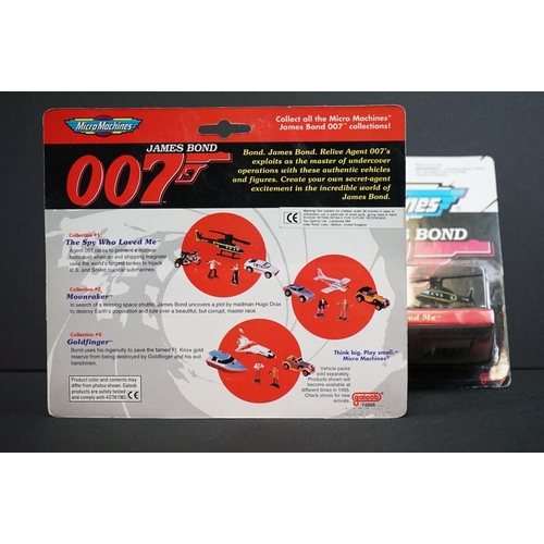 220 - James Bond - Eight boxed / carded Galoob Micro Machines James Bond 007 sets to include 2 x 74810, 2 ... 