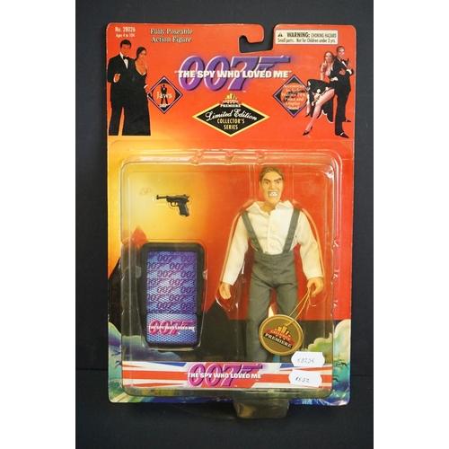 222 - James Bond - Seven carded Exclusive Premiere James Bond 007 action figures to include 4 x Goldfinger... 