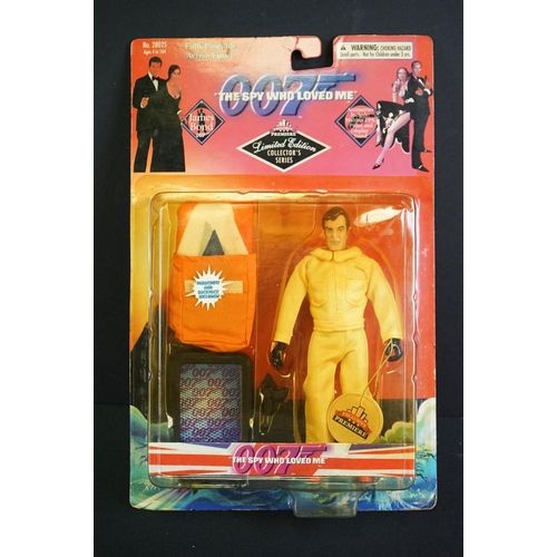 222 - James Bond - Seven carded Exclusive Premiere James Bond 007 action figures to include 4 x Goldfinger... 