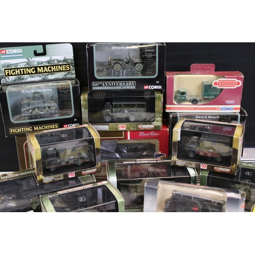 1229 - Collection of 15 boxed diecast models, mainly military examples, to include 7 x HM HobbyMaster, Corg... 