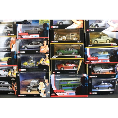 1236 - 32 Boxed Corgi James Bond 007 diecast models to include The Definitive Bond Collection, The Director... 