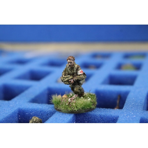 177 - Strategy Gaming - Quantity of metal & plastic painted military figures & vehicles to include Warlord... 