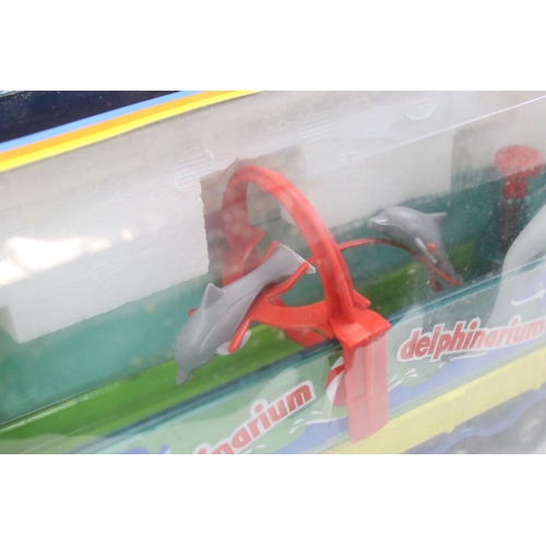 1383 - Boxed Corgi 1164 Dolphinarium diecast model with dolphins and figures, comoplete and excellent , box... 