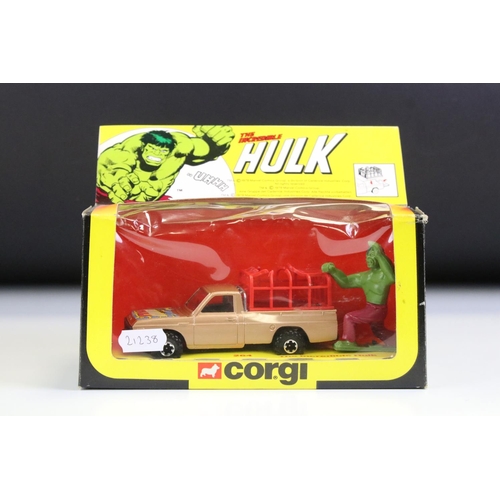 1390 - Boxed Corgi 264 The Incredible Hulk diecast model complete with figure, diecast excellent, a touch o... 