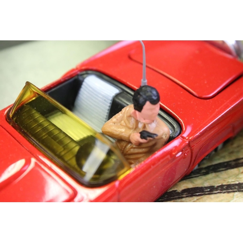 1391 - Boxed Corgi 348 Vegas Ford Thunderbird diecast model, diecast ex, box window showing squash with spl... 