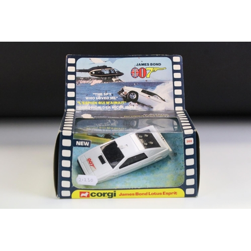 1393 - Boxed Corgi 269 James Bond 007 Lotus Esprit diecast model, diecast excellent, box with 1