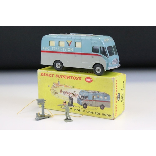 1397 - Boxed Dinky 987 ABC TV Mobile Control Room diecast model with cameraman & camera, diecast vg with a ... 