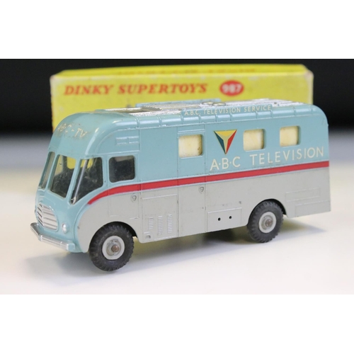 1397 - Boxed Dinky 987 ABC TV Mobile Control Room diecast model with cameraman & camera, diecast vg with a ... 