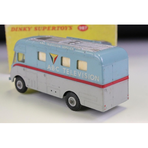 1397 - Boxed Dinky 987 ABC TV Mobile Control Room diecast model with cameraman & camera, diecast vg with a ... 