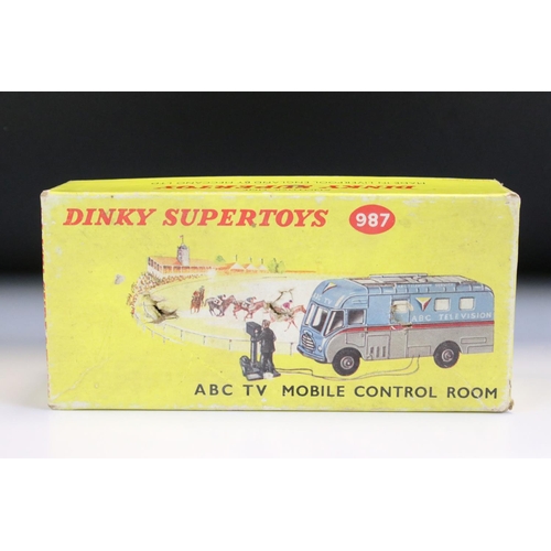 1397 - Boxed Dinky 987 ABC TV Mobile Control Room diecast model with cameraman & camera, diecast vg with a ... 