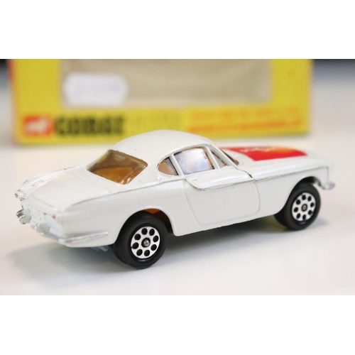 1398 - Boxed Corgi Whizzwheels 201 The Saint's Car Volvo P 1800 diecast model, red bonnet version, diecast ... 