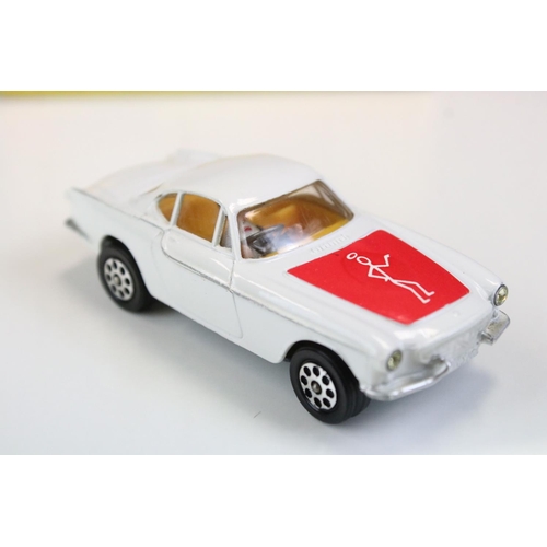 1398 - Boxed Corgi Whizzwheels 201 The Saint's Car Volvo P 1800 diecast model, red bonnet version, diecast ... 