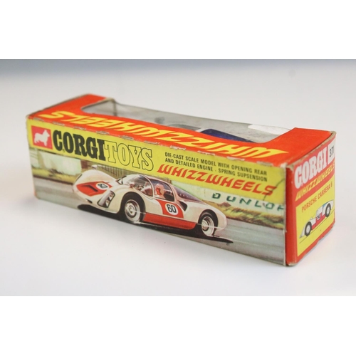 1399 - Three boxed Corgi Whizzwheels diecast models to include 383 Volkswagen 1200 Beetle in orange, 371 Po... 