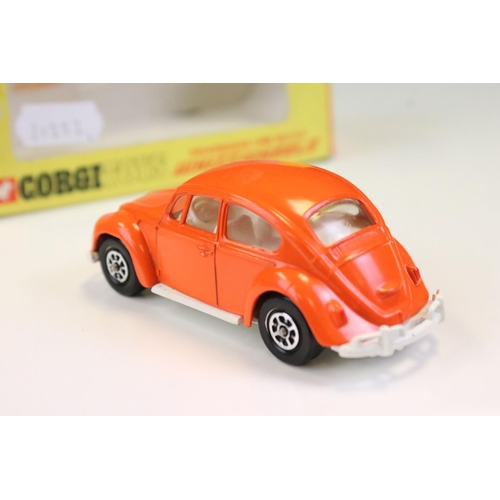 1399 - Three boxed Corgi Whizzwheels diecast models to include 383 Volkswagen 1200 Beetle in orange, 371 Po... 