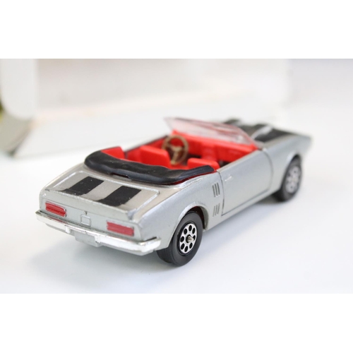 1400 - Boxed Corgi Whizzwheels 343 Pontiac Firebird diecast model 7in silver with black, red interior, mini... 