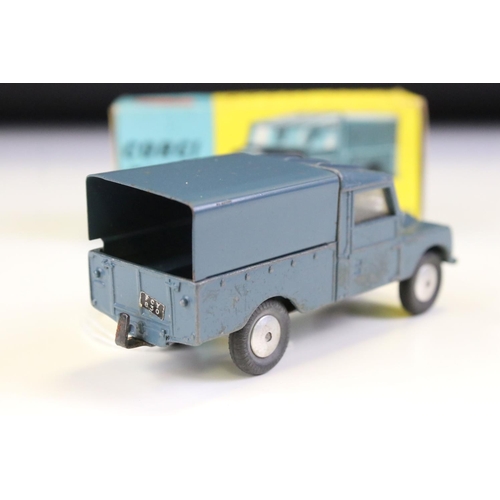 1403 - Boxed Corgi 351 Land Rover RAF Vehicle diecast model, shows paint wear and loss, fair-gd box