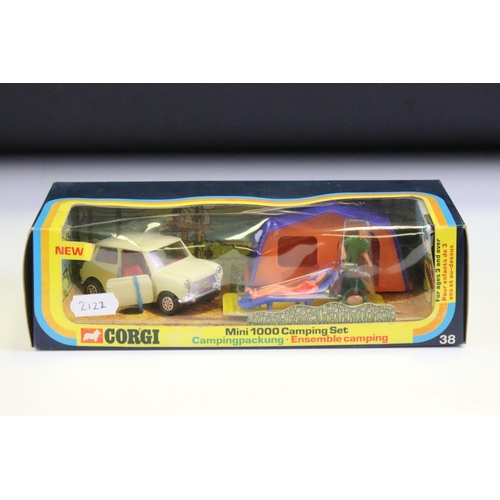 1405 - Boxed Corgi 38 Mini 1000 Camping Set diecast model complete with figures, appears to be unremoved fr... 